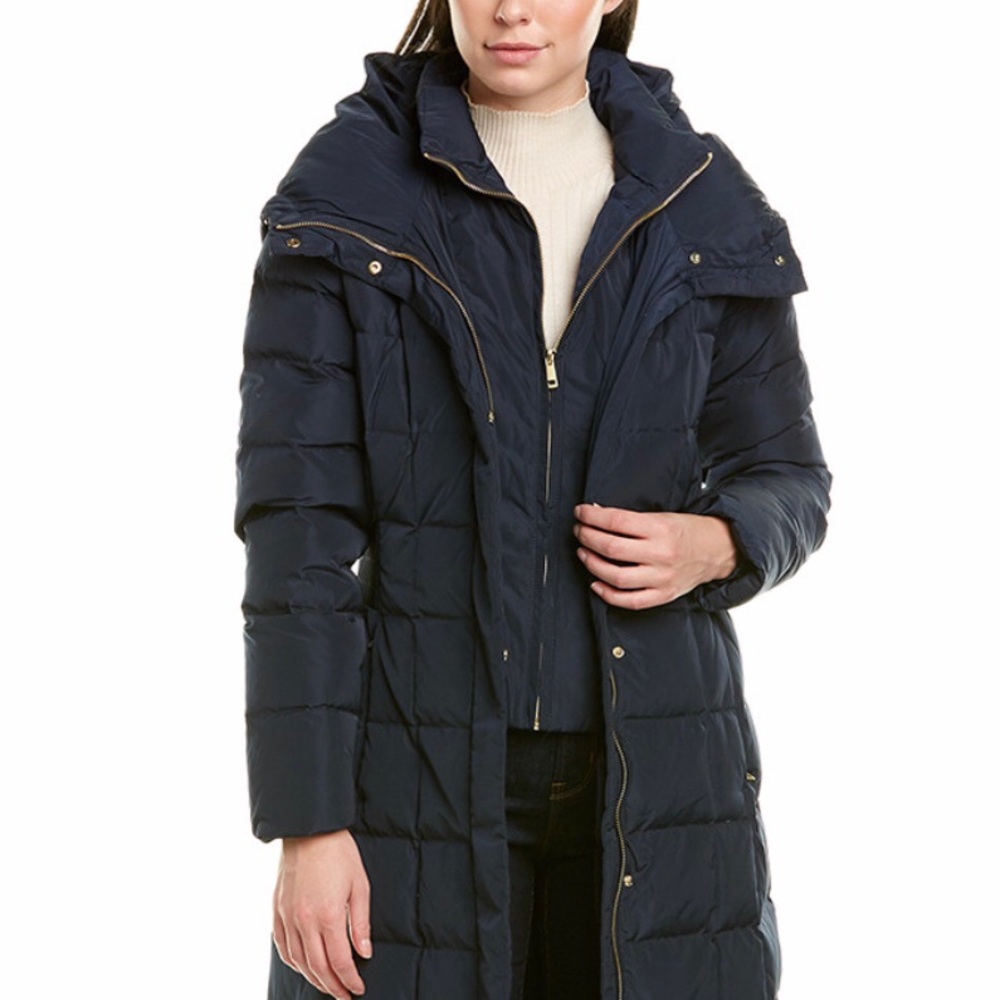 Cole Haan calf length down style coat